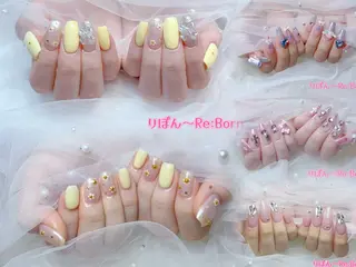 ミディアム りぼん Re:Bonrのネイルデザイン