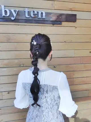 ロング ヘアアレンジ 埼玉久喜/ハイトーン デザインカラーRYOのヘアスタイル