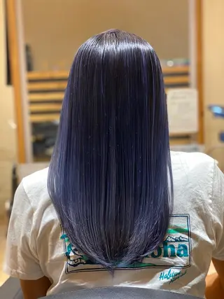 ロング カラー 関口 友行のヘアスタイル