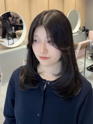 小顔×韓国レイヤー/ 骨格診断/Rikuのヘアスタイル