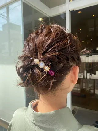 ミディアム ヘアアレンジ 波巻き/メンズ/ ショート/☆いとみなのヘアスタイル