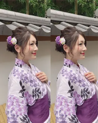 ヘアアレンジ レイヤーカット✂︎池 袋個室サロンkumaのヘアスタイル