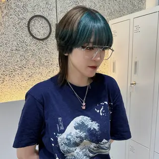 ミディアム カラー 🌱ブリーチ・透明感 カラー/mapi🦭のヘアスタイル