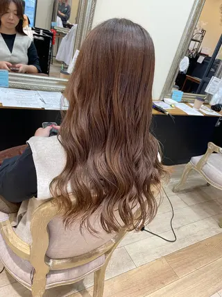 ロング カラー 松尾 遥花のヘアスタイル