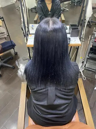 セミロング カラー ヘアアレンジ 🍒ᩚ名駅/艶髪 縮毛矯正/あゆ🍒ᩚのヘアスタイル