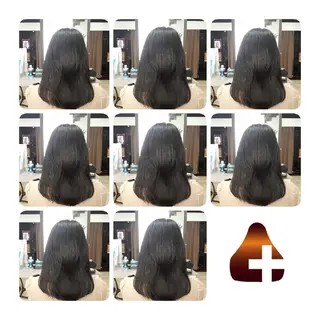 セミロング カラー 髪の病院  ルーミールームのヘアスタイル