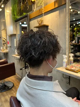パーマ メンズ 高橋 竜也のヘアスタイル