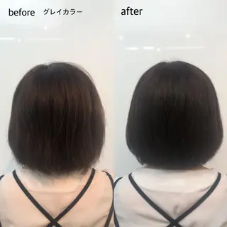 ミディアム カラー 桑原 菜摘のヘアスタイル