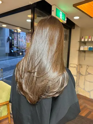 ロング カラー 矢野 晃平のヘアスタイル