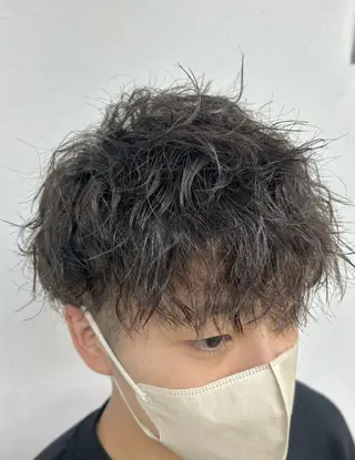 パーマ メンズ ダブルスキルエクステ /羽エクステ白石宇由のヘアスタイル