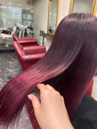 ミディアム カラー スーパーロング育成 💖田所のヘアスタイル