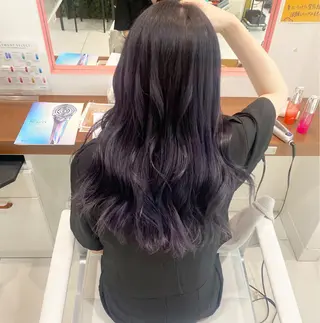 セミロング カラー ウルフカット ハッシュカット/七海のヘアスタイル