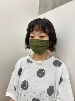 ショート パーマ 韓国好き🇰🇷 美容師MIKUのヘアスタイル