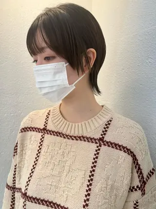 ショート ブリーチカラー🎀 韓国風/寺門美優のヘアスタイル