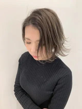 ショート カラー パーマ 髪質改善/美髪ケア ✨岡野右京のヘアスタイル