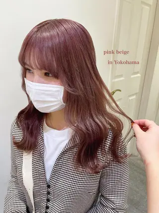 セミロング カラー シールエクステ横浜 🐏☁️miminaのヘアスタイル
