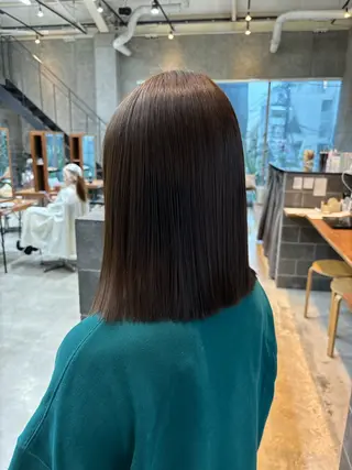 ミディアム カラー パーマ ヘアアレンジ 押切 響 のヘアスタイル