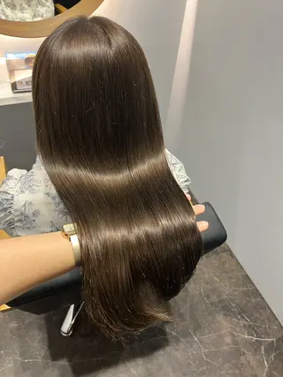 セミロング 髪質改善/韓国ヘア/ 赤み消し/sahoのヘアスタイル