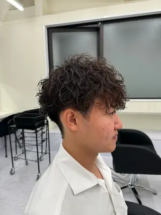 パーマ メンズ little石川 秀のヘアスタイル