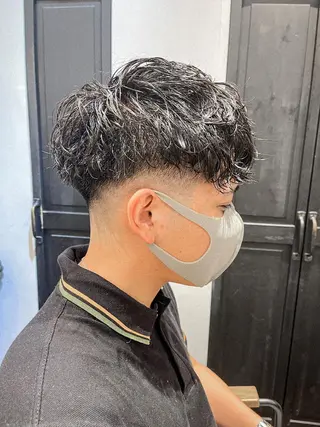 ショート パーマ メンズ 新宿メンズ専門 モテ清潔感パーマ特化のヘアスタイル