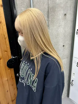 セミロング カラー メンズ多数⚡ブリーチ 特化💚Acchonのヘアスタイル