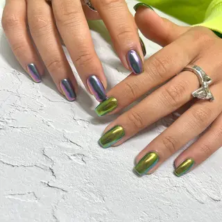 ネイル 【OKIKA】 らん🦖🌈🧡のマツエク・マツパデザイン