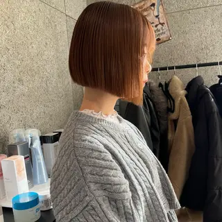 ショート ボブ/ハイトーン/ 岡山駅/別曽遥也のヘアスタイル