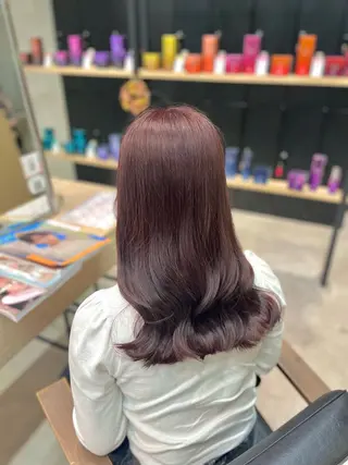 ロング カラー 寒色 ♡ レイヤー ┊︎miyuのヘアスタイル