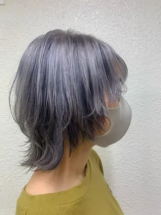 ショート 🧨ブリーチー×ボブ レイヤー💎じゅえるのヘアスタイル