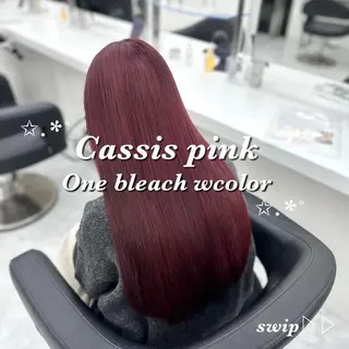 ロング カラー ダメージレスハイ トーン💖kanonのヘアスタイル