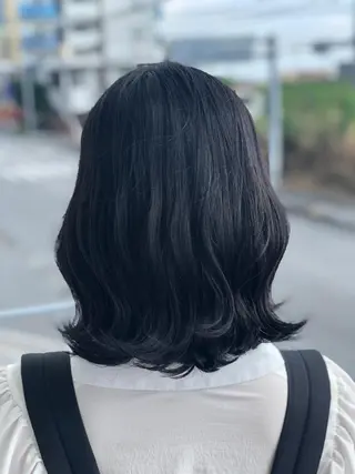 セミロング カラー Snaly カラー特化ページのヘアスタイル