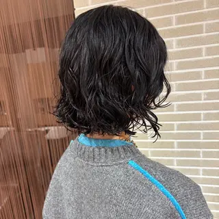 ショート パーマ レイヤーカット⭐️ インナー桑原 日花理のヘアスタイル