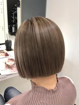 ショート カラー クロスパーマ松永裕久 似合わせカットのヘアスタイル