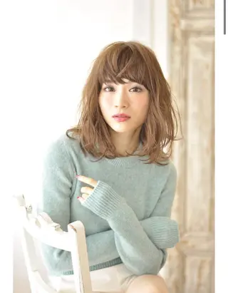 ミディアム 中村 滉太のヘアスタイル