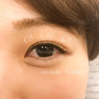 マツエク・マツパ RocaSpes +Eyeのマツエク・マツパデザイン