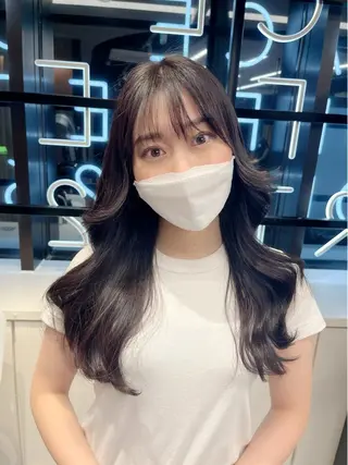 ロング カラー ヘアアレンジ 心斎橋🤍韓国風🤍 Mamiのヘアスタイル