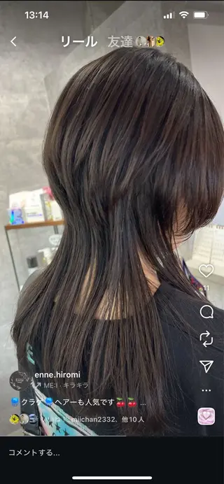 ミディアム ヤマモト ヒロミのヘアスタイル