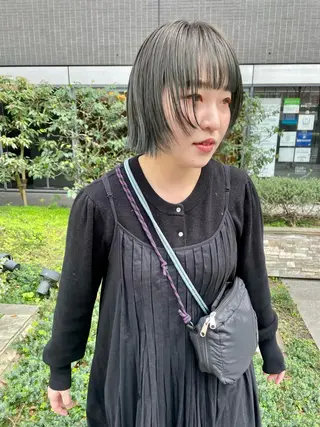 ミディアム カラー パーマ ヘアアレンジ メンズ キッズ ネイル マツエク・マツパ アイブロウ tatsumi/ボブ ウルフ/レイヤーのヘアスタイル