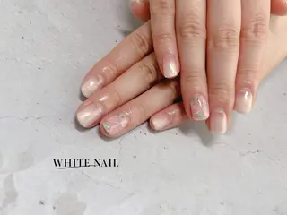 ネイル WHITE NAIL ホワイトネイルのネイルデザイン