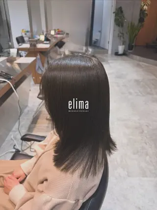 セミロング カラー 髙橋碧 透明感カラー / fifthパーマのヘアスタイル