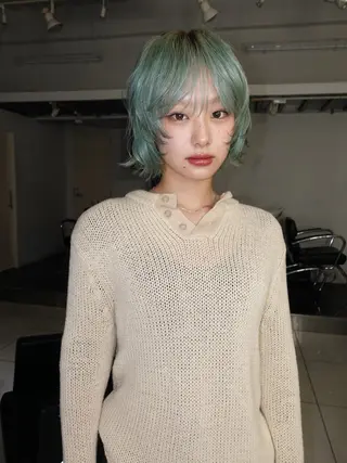 ショート カラー ヘアアレンジ ニュアンスカラー🧶 nanacoのヘアスタイル