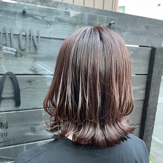 ミディアム カラー パーマPrivate SalonNoa名駅のヘアスタイル