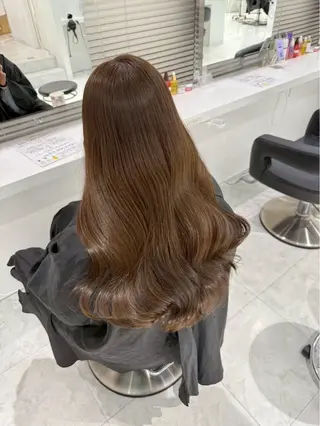 カラー 🤍ブリーチなし ブラウンhimi🤍のヘアスタイル