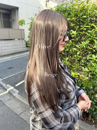 ロング カラー 暖色･似合わせカラー (廣石沙英🎀)のヘアスタイル