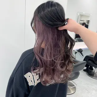 セミロング カラー ヘアアレンジ 🤍CANDY横浜 【公式】🤍のヘアスタイル