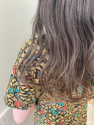 ロング カラー ぱつっとボブ/ 小野あかねのヘアスタイル