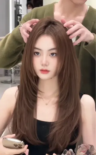 ロング カラー 艶カラー♡クール トレンドヘア♡アユミのヘアスタイル