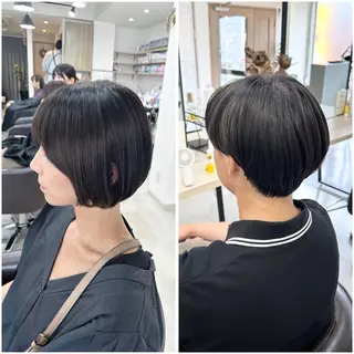 ショート 地毛風縮毛矯正/ボブ /ショート❣️平山のヘアスタイル