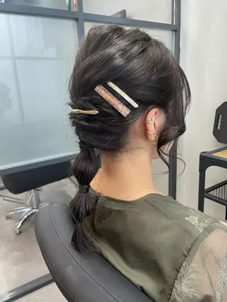 セミロング ヘアアレンジ ALLEN hair /まなのヘアスタイル