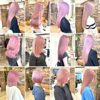 ロング 艶髪／透け感カラー ／ＲＹＯのヘアスタイル